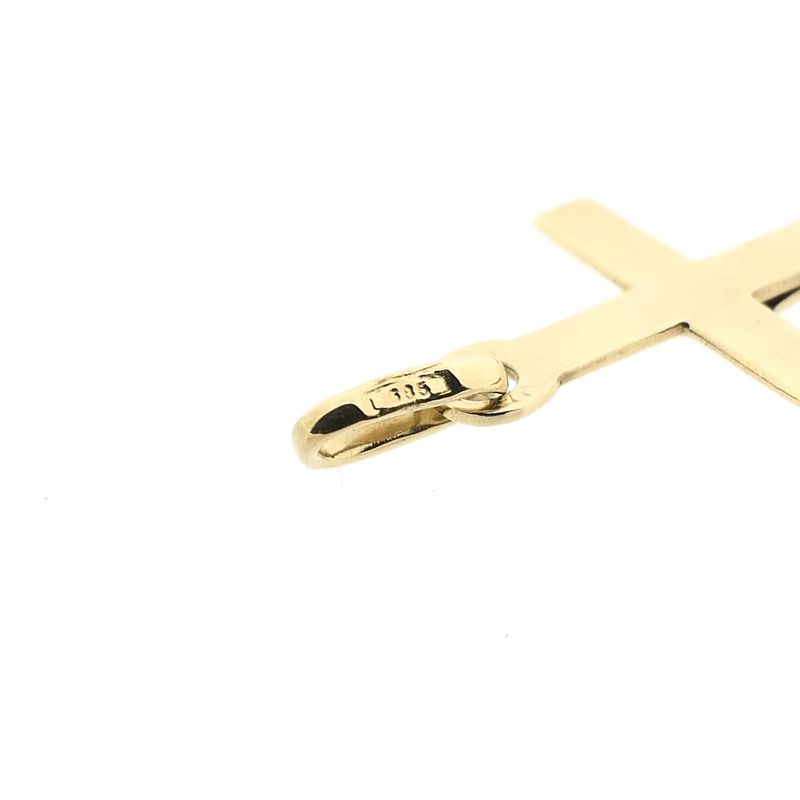 Afbeelding 11 van Gouden hanger van een kruis met corpus