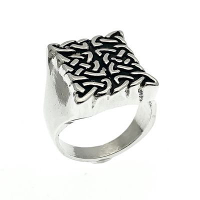 Image 1 of Silver signet ring tribal