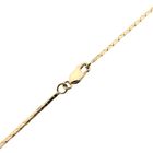 Afbeelding 5 van Bicolor gouden cobraschakel collier met vaste hanger en diamant