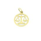 Image 4 of Gold zodiac sign pendant; Libra