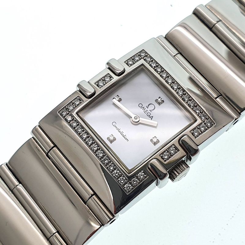 Image 7 of Omega Constellation Quadra; Women's watch with diamonds