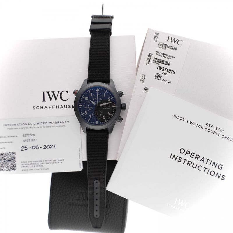 Image 13 of IWC Pilot’s Watch Double Chronograph 'Top-Gun' IW371815