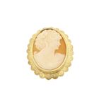 Image 1 of Antique gold brooch/pendant with cameo