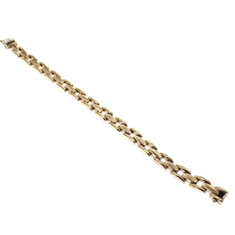 Image 5 of 8-karat Bismarck link bracelet | 18.5 cm