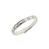 White gold ring with diamond