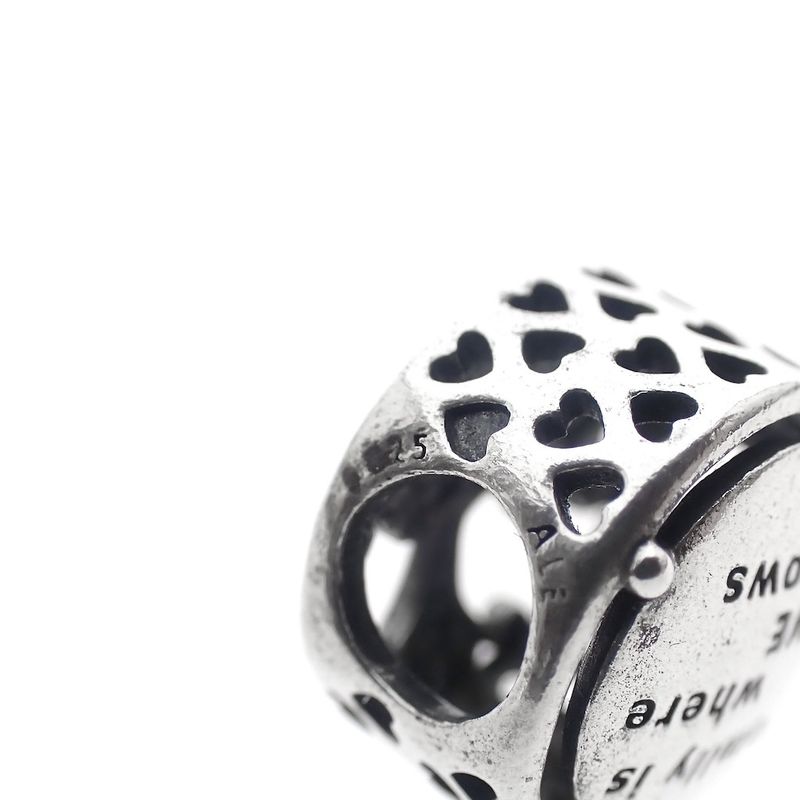 Image 5 of Pandora charm; Silver; Family Tree