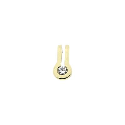 Image 1 of Gold pendant with zirconia