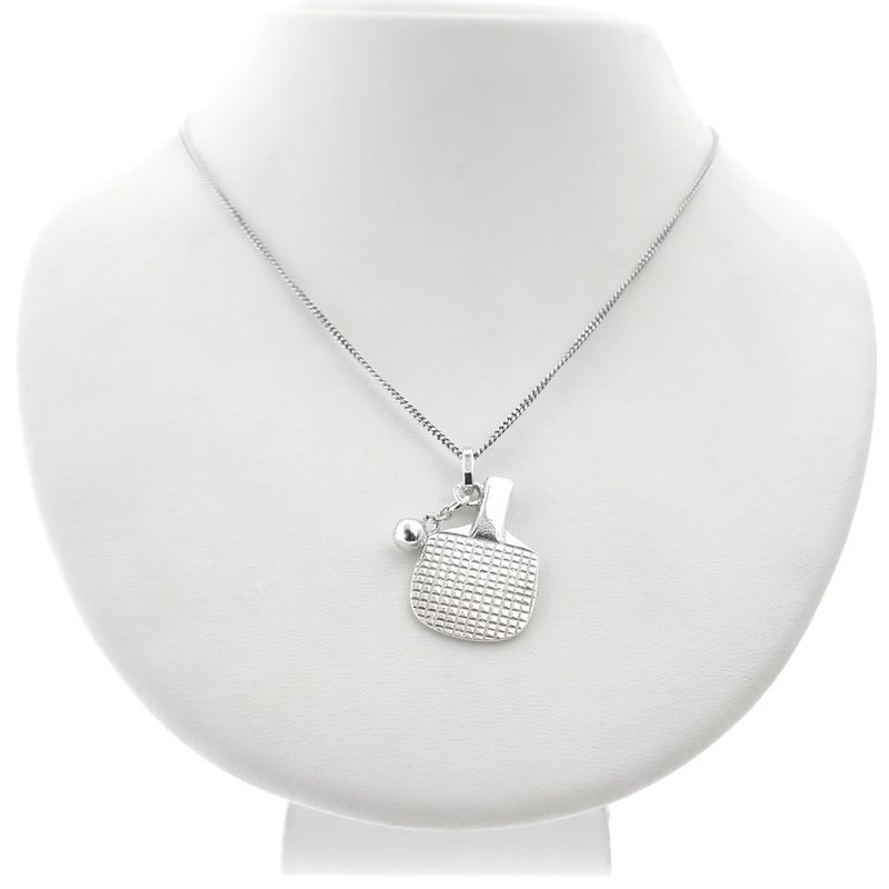Image 4 of Silver pendant; Badminton racket with ball