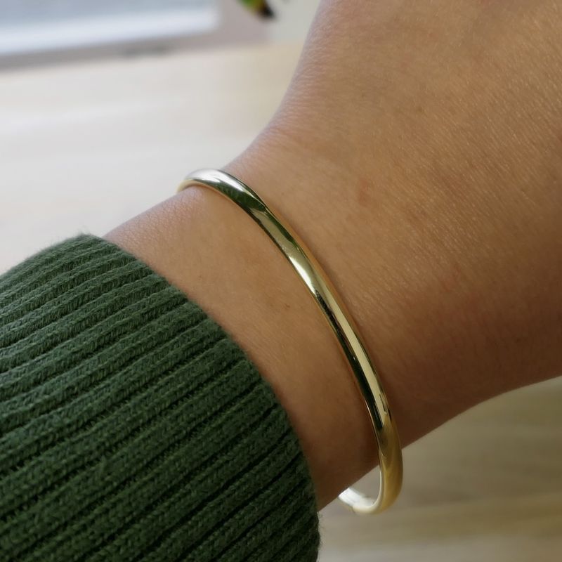 Image 8 of Gold slave bracelet | Ø 58.5 mm