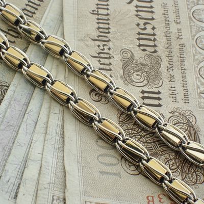 Two-tone gold fantasy link necklace Image 2 of Two-tone gold fantasy link necklace