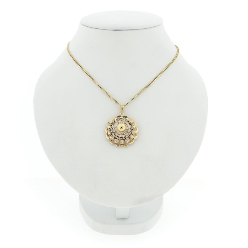 Image 8 of Antique gold pendant of a Zeeland button.