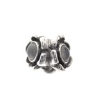 Image 3 of Pandora charm; Silver; Silver Flower Charm with moonstones