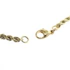 Image 5 of Gold long twisted link necklace | 72 cm
