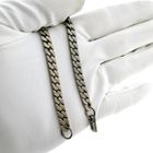Image 7 of Silver gourmet link bracelet; Men