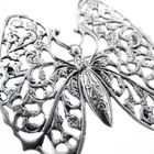 Image 3 of Silver brooch of a butterfly