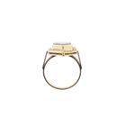 Image 7 of Vintage gold ring with citrine, amethyst and diamonds; 0.20 ct.