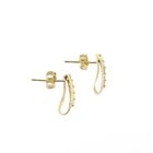 Image 5 of Gold stud earrings with zirconia