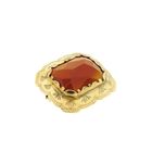 Image 3 of Gold brooch with carnelian