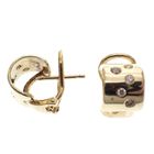 Image 6 of Gold stud earrings with diamonds 0.15 ct.