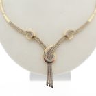 Image 4 of Gold necklace with zirconia; Geçen | 46 cm