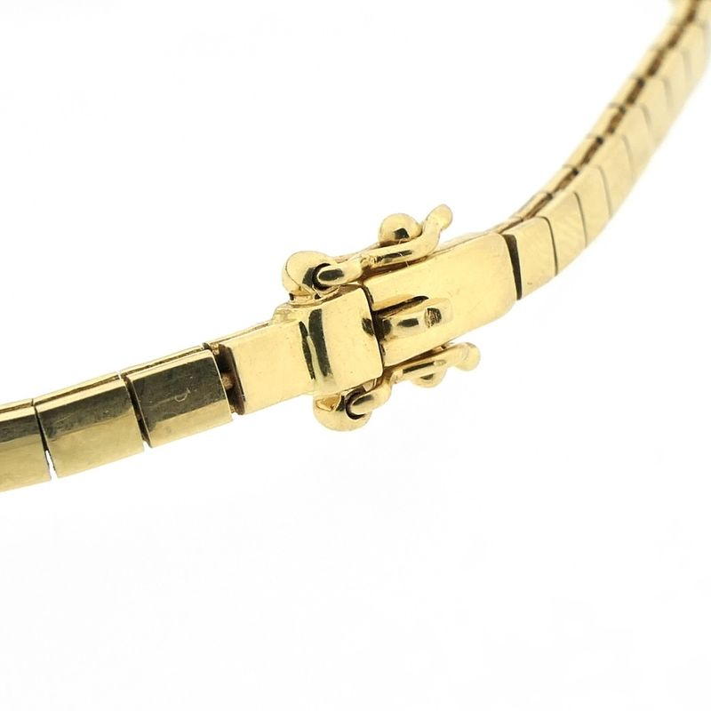 Image 5 of Gold bracelet with sapphire and diamond; 0.03 ct. | 18 cm