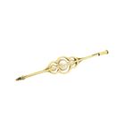 Image 4 of Vintage Gold Brooch with Cultured Pearls