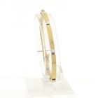 Image 1 of Two-tone gold bar link bracelet | 18.5 cm