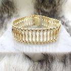 Image 9 of Vintage gold link bracelet; 19.5 cm