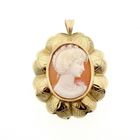 Image 1 of Vintage gold pendant with cameo