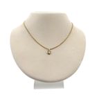 Image 3 of Gold pendant of a heart with zirconia