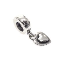 Pandora charm; Silver; Hanging Heart