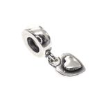 Image 1 of Pandora charm; Silver; Hanging Heart