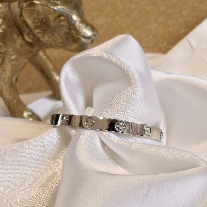 Image 6 of 18K white gold LOVE bracelet; Cartier | Ø 54.5 mm