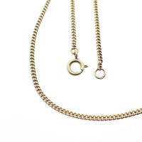 Gold gourmet link necklace | 41 cm