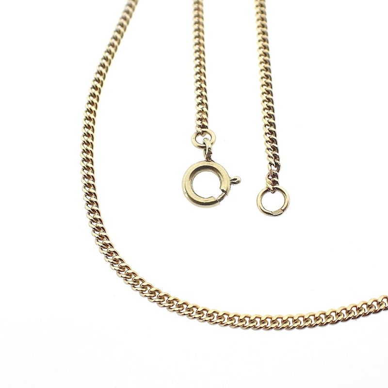 Image 1 of Gold gourmet link necklace | 41 cm