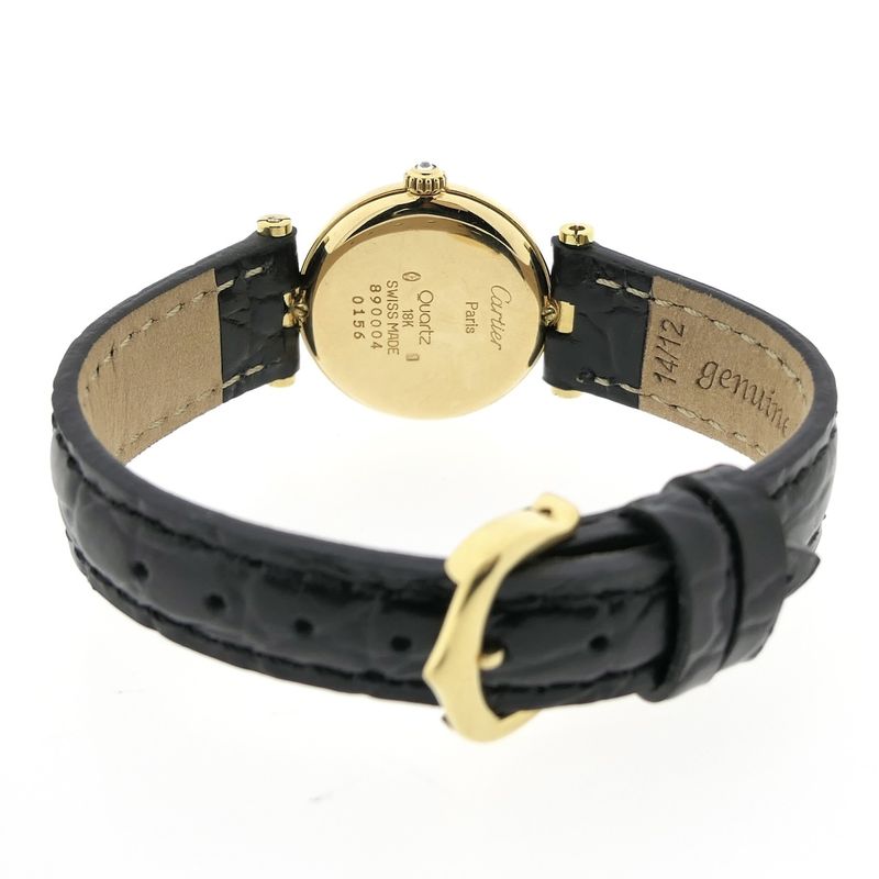 Image 9 of Cartier 'Must de Vendôme' 890004; 18k gold women's watch with diamonds