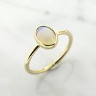 Image 1 of Gold ring with precious opal