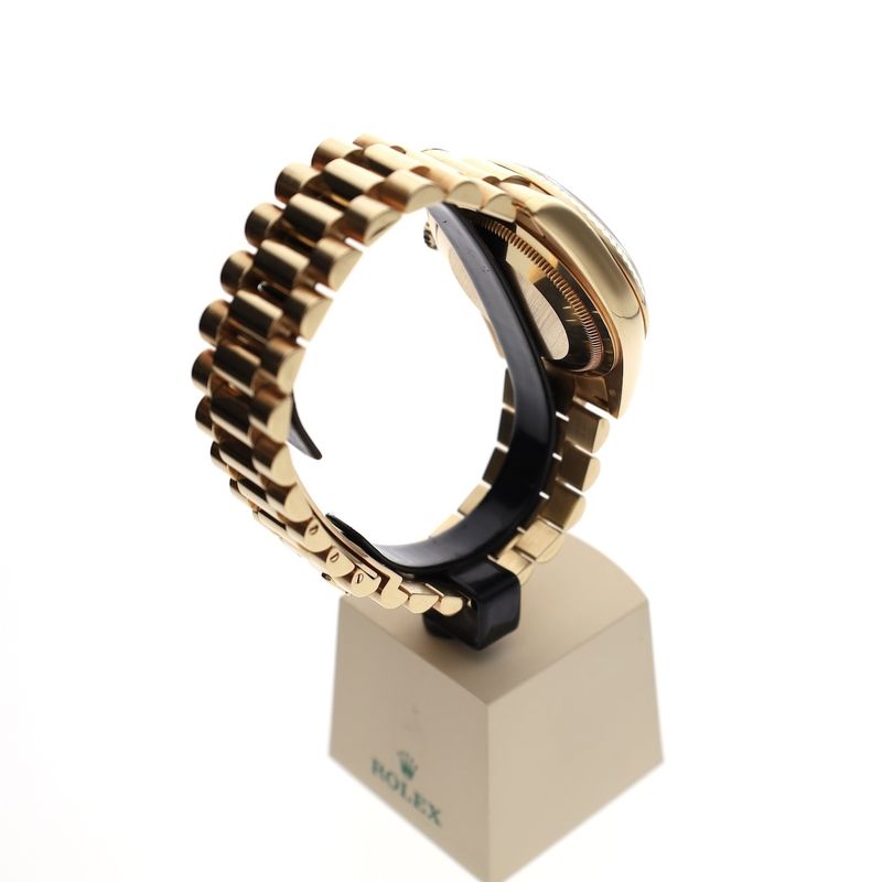 Image 22 of Rolex Day-Date 36mm 'Diamond Dial' 118238; 18k. Gold watch in full set