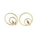 Image 8 of Gold stud earrings | Circles