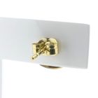 Image 5 of Bicolor gold earrings with zirconia