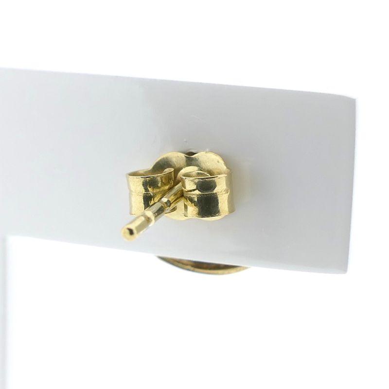 Image 5 of Bicolor gold earrings with zirconia