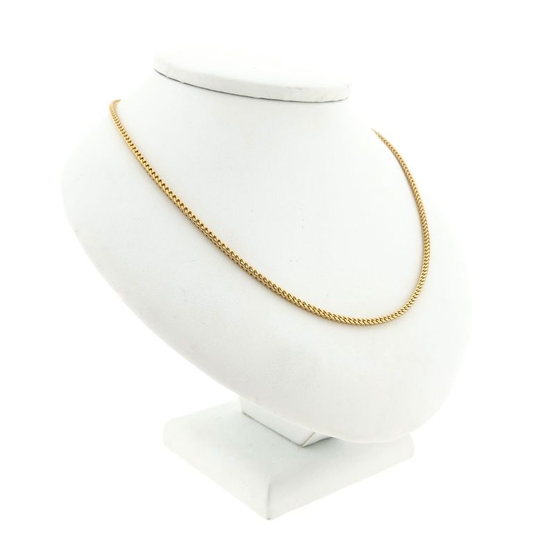Image 5 of Square Fox Tail Chain; 14 Karat; 45.5 cm