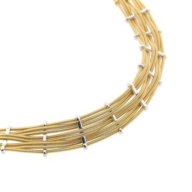 Image 11 of 18-karat gold necklace; choker with diamond; 0.31 ct. | 40 cm | Marco Bicego