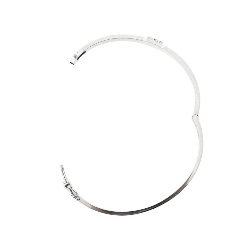 Image 7 of White gold bangle with 0.15 ct. diamond | Ø 60.7 mm