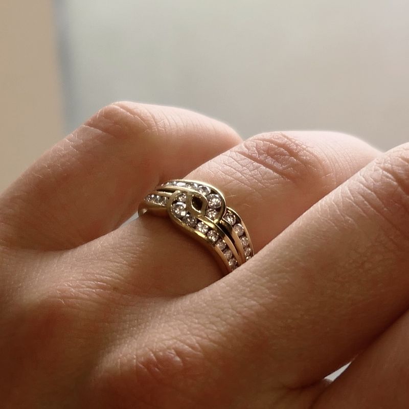 Image 7 of Gold Ring with Diamond; 14 Karat; 0.50 ct; Size 16.25