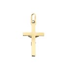 Afbeelding 5 van Gouden hanger van een kruis met corpus
