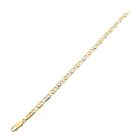 Image 7 of Bicolor Gold Falcon Eye Link Bracelet; Midas; 14 Karat; 19.5 cm