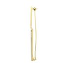Image 6 of Two-tone gold long narrow brooch with diamonds; 0.15 ct.