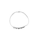 Image 4 of White Gold Cardano Link Bracelet with Sapphire & Diamonds