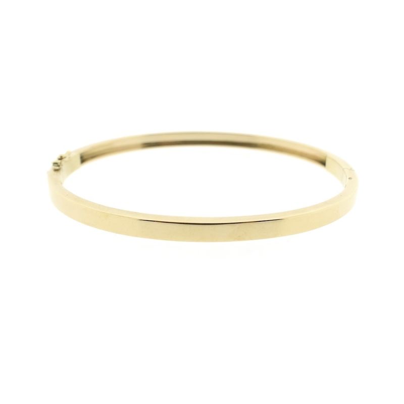 Image 1 of Gold smooth slave bracelet | Ø 61.3 mm